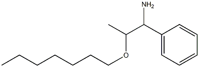 2-(heptyloxy)-1-phenylpropan-1-amine 结构式