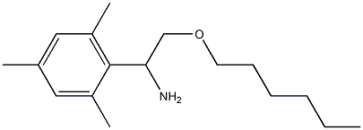 2-(hexyloxy)-1-(2,4,6-trimethylphenyl)ethan-1-amine|