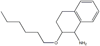 2-(hexyloxy)-1,2,3,4-tetrahydronaphthalen-1-amine,,结构式