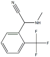 2-(methylamino)-2-[2-(trifluoromethyl)phenyl]acetonitrile Structure