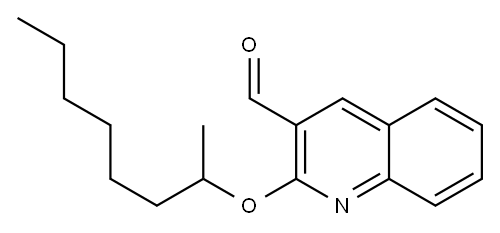 2-(octan-2-yloxy)quinoline-3-carbaldehyde,,结构式