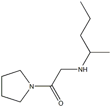 2-(pentan-2-ylamino)-1-(pyrrolidin-1-yl)ethan-1-one Structure