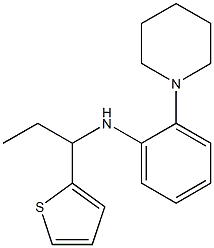 2-(piperidin-1-yl)-N-[1-(thiophen-2-yl)propyl]aniline