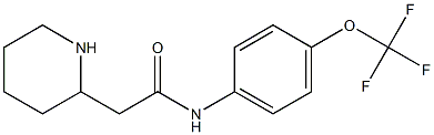  2-(piperidin-2-yl)-N-[4-(trifluoromethoxy)phenyl]acetamide