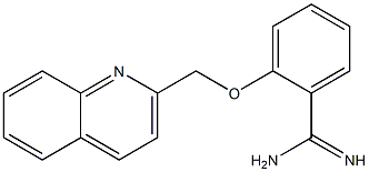 2-(quinolin-2-ylmethoxy)benzene-1-carboximidamide Structure