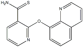 2-(quinolin-8-yloxy)pyridine-3-carbothioamide Structure