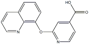 2-(quinolin-8-yloxy)pyridine-4-carboxylic acid 化学構造式