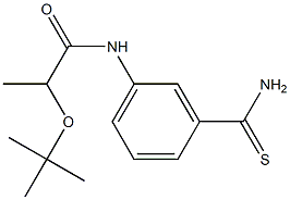 2-(tert-butoxy)-N-(3-carbamothioylphenyl)propanamide Struktur