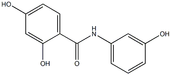 2,4-dihydroxy-N-(3-hydroxyphenyl)benzamide Structure