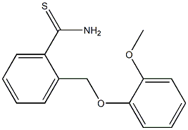 2-[(2-methoxyphenoxy)methyl]benzenecarbothioamide Structure