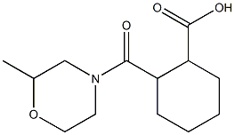 2-[(2-methylmorpholin-4-yl)carbonyl]cyclohexanecarboxylic acid Struktur