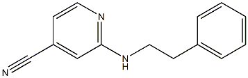 2-[(2-phenylethyl)amino]isonicotinonitrile Structure