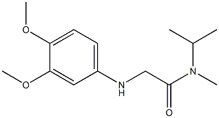 2-[(3,4-dimethoxyphenyl)amino]-N-methyl-N-(propan-2-yl)acetamide Structure