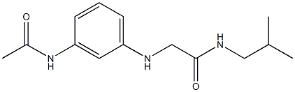 2-[(3-acetamidophenyl)amino]-N-(2-methylpropyl)acetamide
