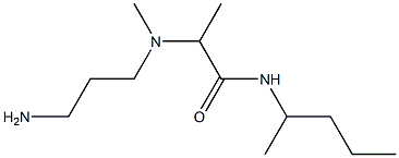 2-[(3-aminopropyl)(methyl)amino]-N-(pentan-2-yl)propanamide,,结构式