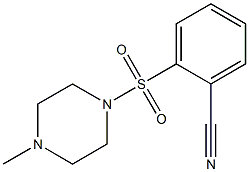 2-[(4-methylpiperazin-1-yl)sulfonyl]benzonitrile Structure