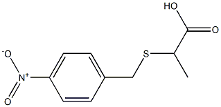 2-[(4-nitrobenzyl)thio]propanoic acid Structure