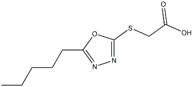 2-[(5-pentyl-1,3,4-oxadiazol-2-yl)sulfanyl]acetic acid