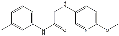 2-[(6-methoxypyridin-3-yl)amino]-N-(3-methylphenyl)acetamide Structure