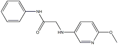 2-[(6-methoxypyridin-3-yl)amino]-N-phenylacetamide Struktur
