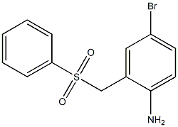 2-[(benzenesulfonyl)methyl]-4-bromoaniline Structure