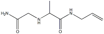 2-[(carbamoylmethyl)amino]-N-(prop-2-en-1-yl)propanamide Struktur