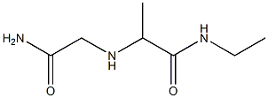 2-[(carbamoylmethyl)amino]-N-ethylpropanamide Structure