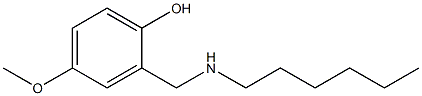 2-[(hexylamino)methyl]-4-methoxyphenol,,结构式