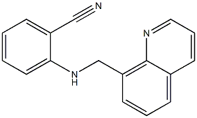 2-[(quinolin-8-ylmethyl)amino]benzonitrile Struktur