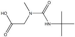 2-[(tert-butylcarbamoyl)(methyl)amino]acetic acid Struktur