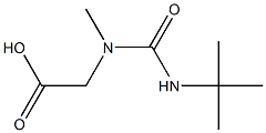 2-[(tert-butylcarbamoyl)(methyl)amino]acetic acid 结构式