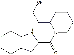 2-[1-(octahydro-1H-indol-2-ylcarbonyl)piperidin-2-yl]ethanol Struktur