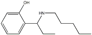 2-[1-(pentylamino)propyl]phenol Structure