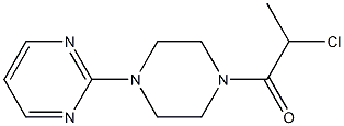2-[4-(2-chloropropanoyl)piperazin-1-yl]pyrimidine 结构式