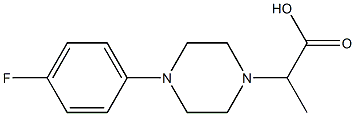 2-[4-(4-fluorophenyl)piperazin-1-yl]propanoic acid Structure