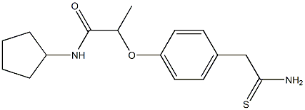 2-[4-(carbamothioylmethyl)phenoxy]-N-cyclopentylpropanamide