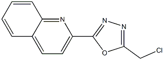 2-[5-(chloromethyl)-1,3,4-oxadiazol-2-yl]quinoline Structure
