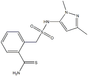 2-{[(1,3-dimethyl-1H-pyrazol-5-yl)sulfamoyl]methyl}benzene-1-carbothioamide|