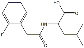 2-{[(2-fluorophenyl)acetyl]amino}-4-methylpentanoic acid