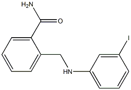 2-{[(3-iodophenyl)amino]methyl}benzamide Struktur