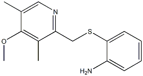 2-{[(4-methoxy-3,5-dimethylpyridin-2-yl)methyl]sulfanyl}aniline Structure