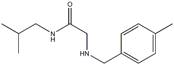  2-{[(4-methylphenyl)methyl]amino}-N-(2-methylpropyl)acetamide