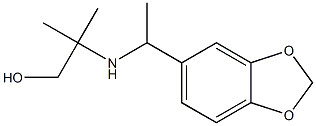 2-{[1-(2H-1,3-benzodioxol-5-yl)ethyl]amino}-2-methylpropan-1-ol Structure