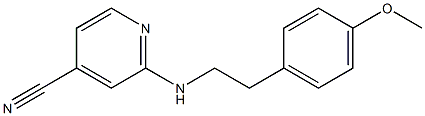 2-{[2-(4-methoxyphenyl)ethyl]amino}isonicotinonitrile|