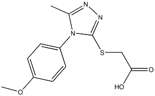 2-{[4-(4-methoxyphenyl)-5-methyl-4H-1,2,4-triazol-3-yl]sulfanyl}acetic acid