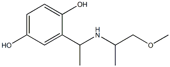 2-{1-[(1-methoxypropan-2-yl)amino]ethyl}benzene-1,4-diol Structure