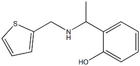2-{1-[(thiophen-2-ylmethyl)amino]ethyl}phenol Struktur