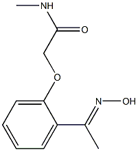 2-{2-[(1E)-N-hydroxyethanimidoyl]phenoxy}-N-methylacetamide 化学構造式