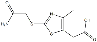 2-{2-[(carbamoylmethyl)sulfanyl]-4-methyl-1,3-thiazol-5-yl}acetic acid