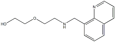 2-{2-[(quinolin-8-ylmethyl)amino]ethoxy}ethan-1-ol 化学構造式
